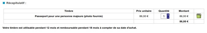 representation graphique d'une partie de la page r�capitulatif