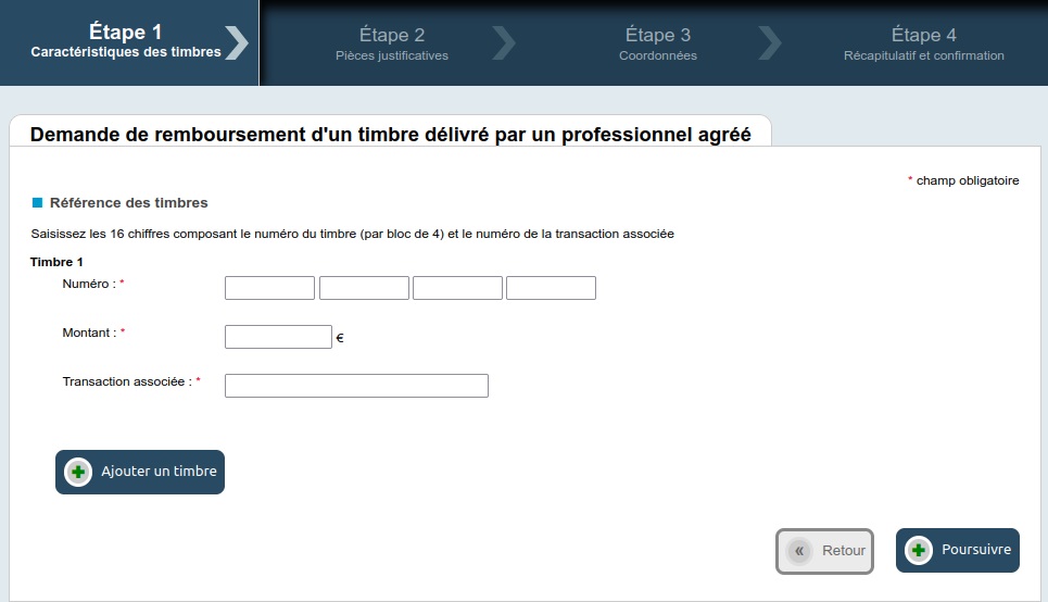 illustration graphique  remboursement ajout timbre pro