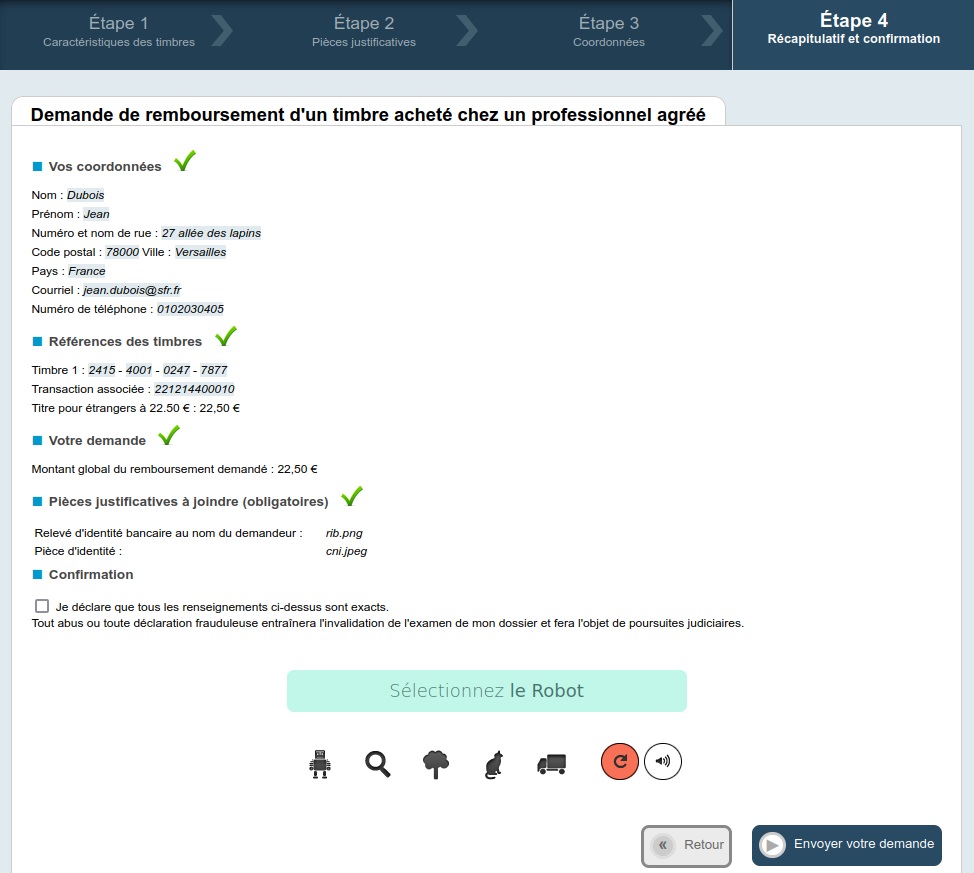 illustration graphique remboursement confirmation